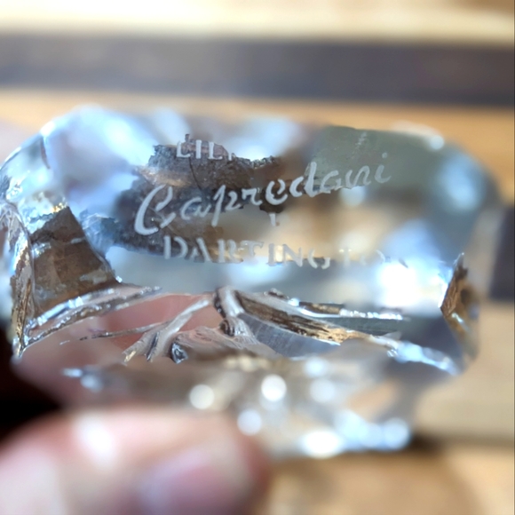 CAPREDONI Lily Crystal PaperWeight by DARLINGTON - Picture 3 of 3